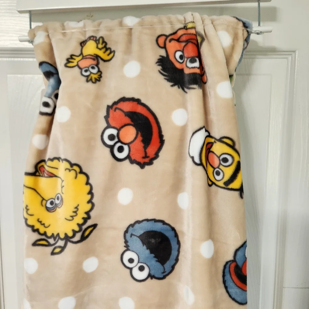 Sesame Street Polka Dot Neutral Soft Decorative Plush 60